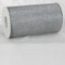 The Ribbon People Silver Colored Metallic Finish Tulle Craft Ribbon 6" x 22 Yards